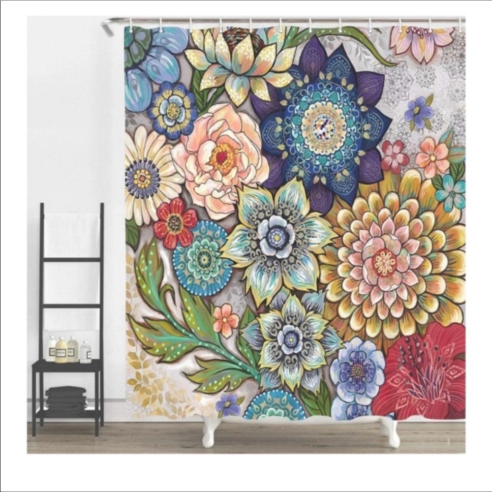 🆕️ Boho Floral Shower Curtain
69W X 70L

Inches